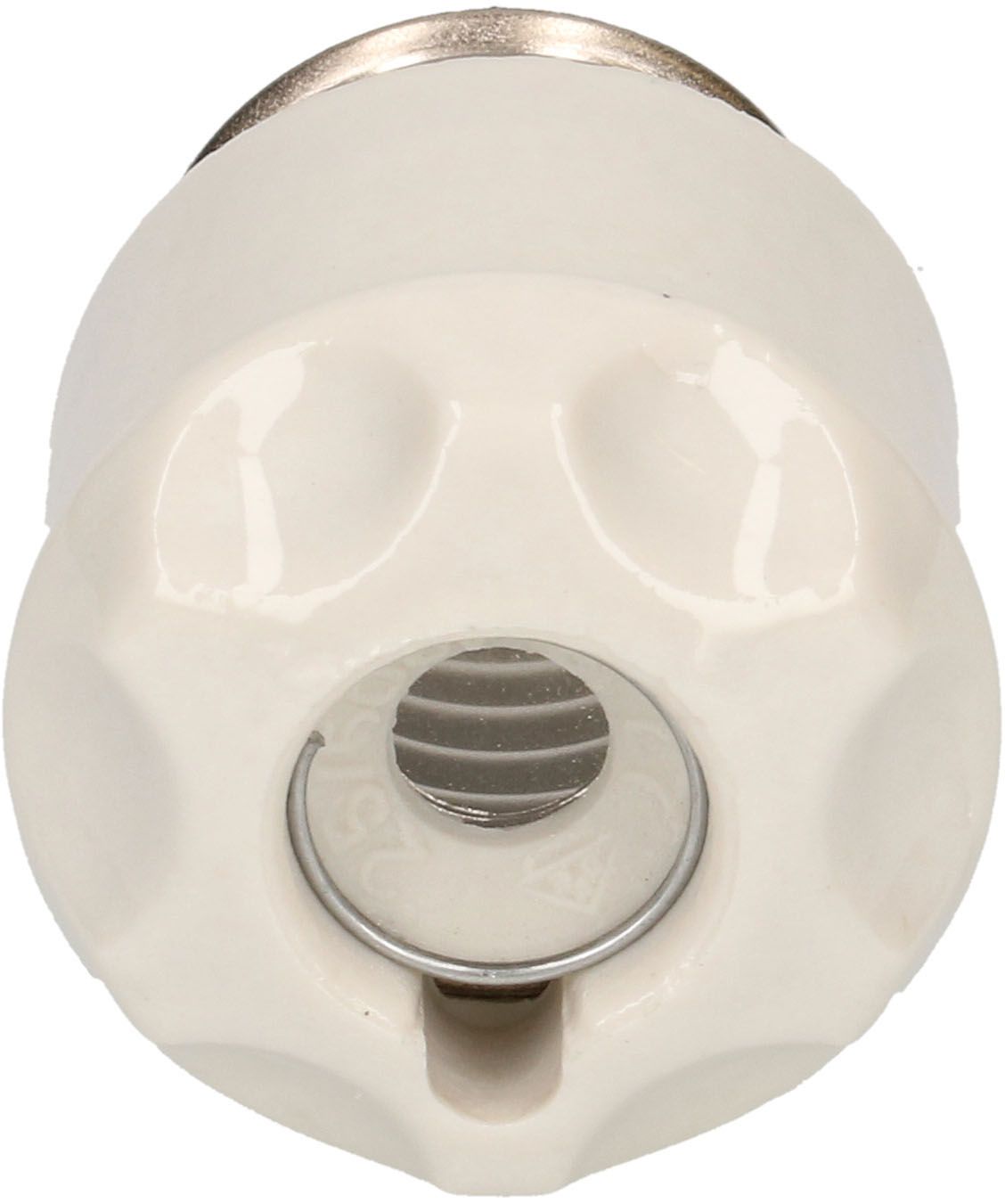 tête à visser pour fusible DT II E27 +trou de contrôle +de plomb.