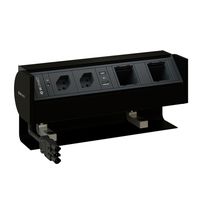 PRISMA presa multipla nero 2x tipo 13 1x USB-A/C 2x modulo vuoto