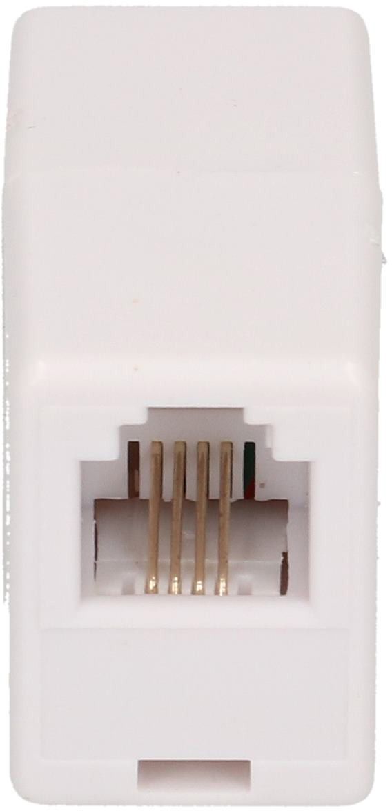 Presa doppio per telefono RJ11 bianco