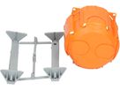 Boîte p. murs creux 1fois orange / jaune