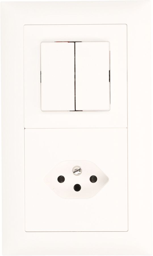 combinaison schéma 3+3 / type 13 ta.2x1 ENC EdizioDue blanc