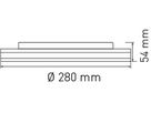 plafonnier et applique LED VARIO 28 HF+NOT 3000-4000K 13-18W