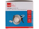 LED-Einbauspot ROUND 230 Ø80 Nickel gebürstet 3000K 850lm 36°