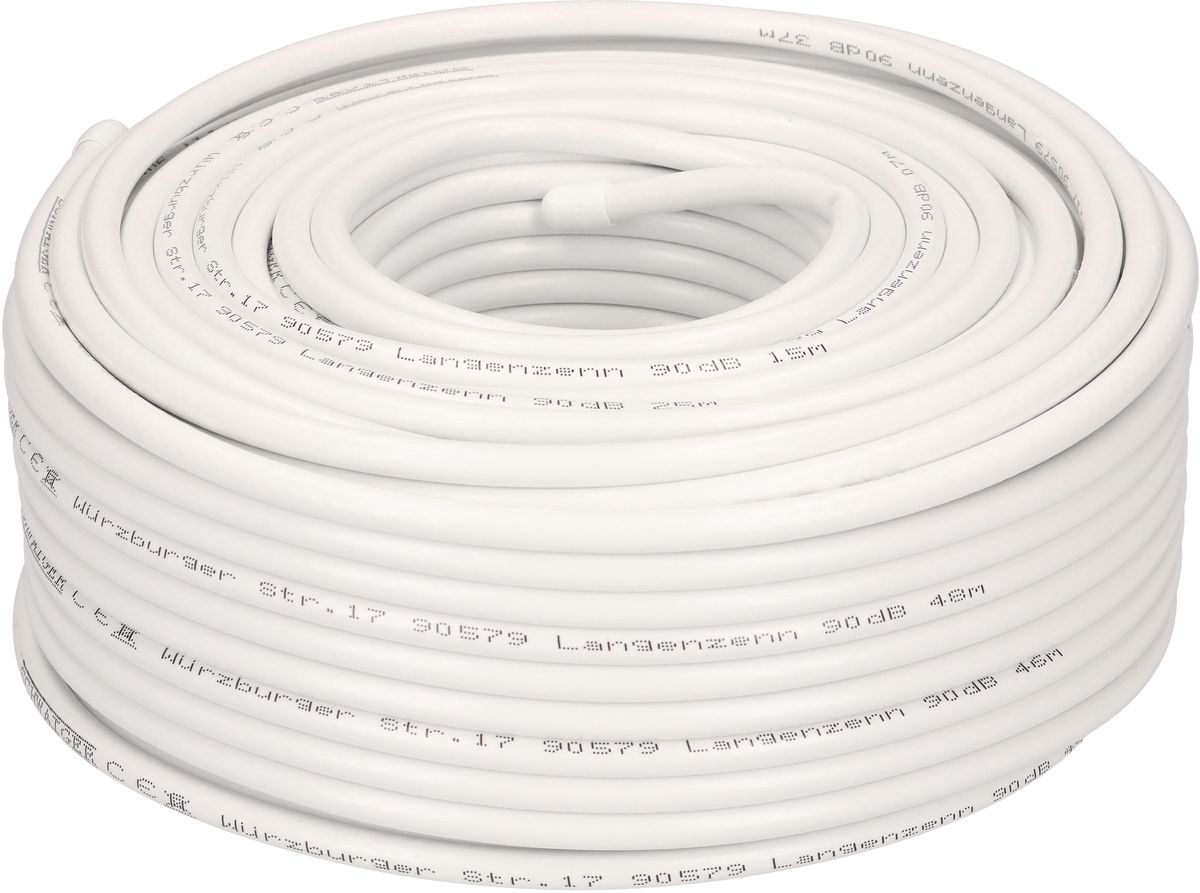 câble coaxial 135dB 25m blanc