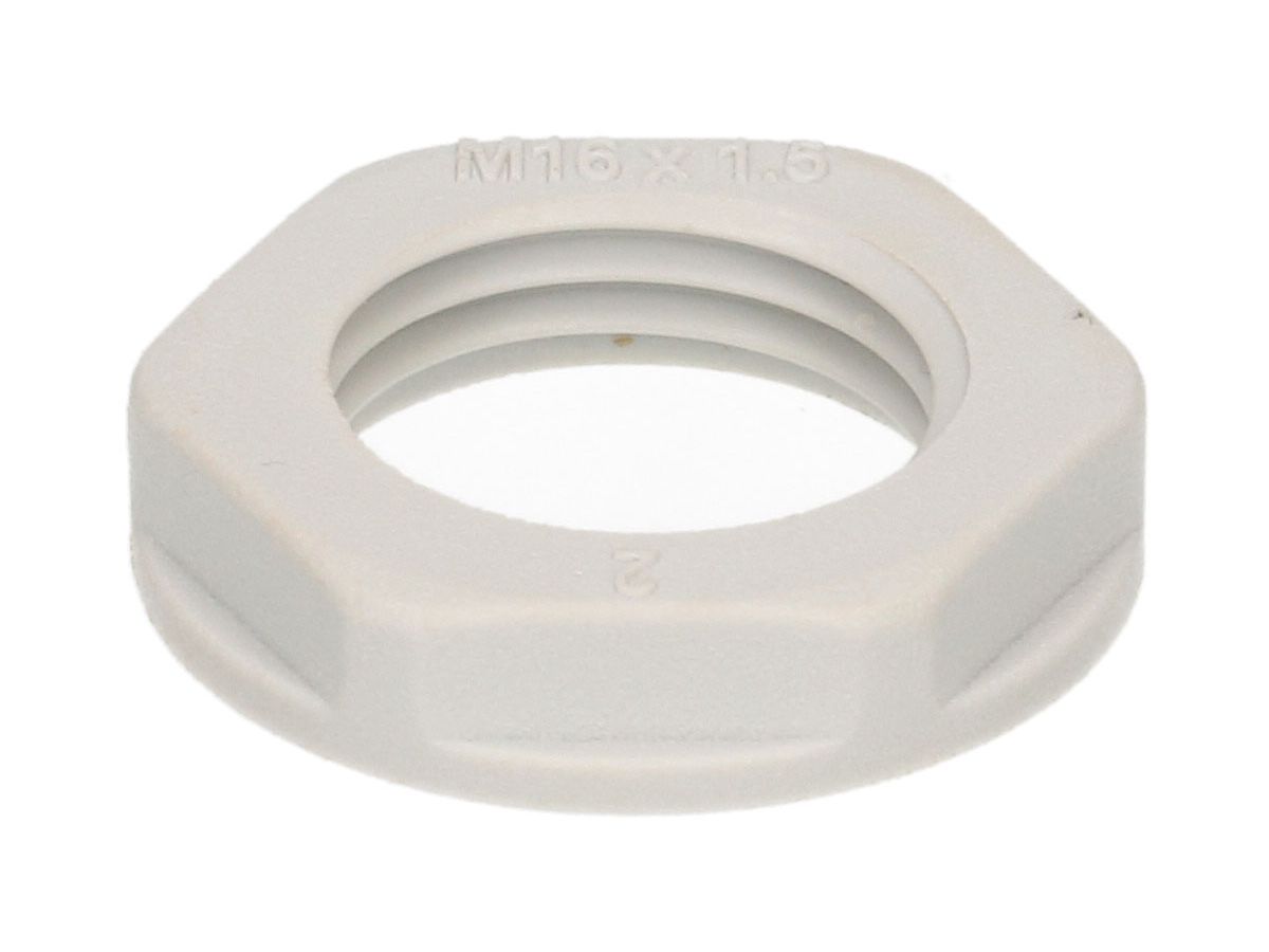 Sechskant-Gegenmutter M16x1.50 grau