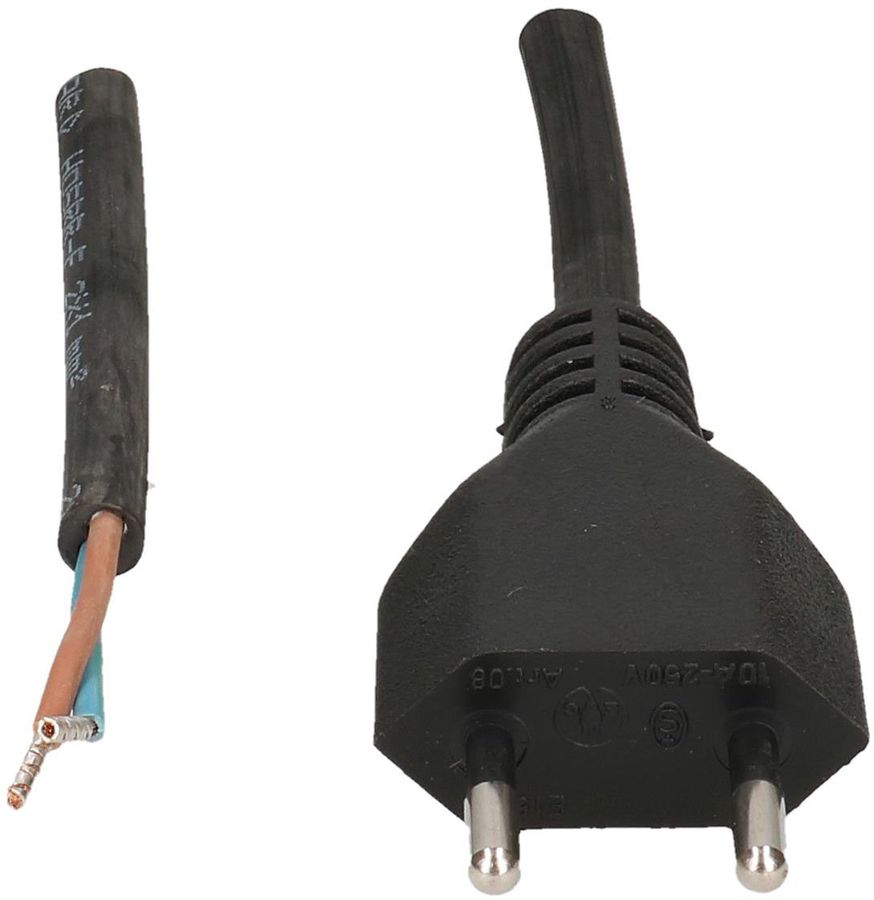 GD câble secteur H05RR-F2X1.0 5m noir type 11