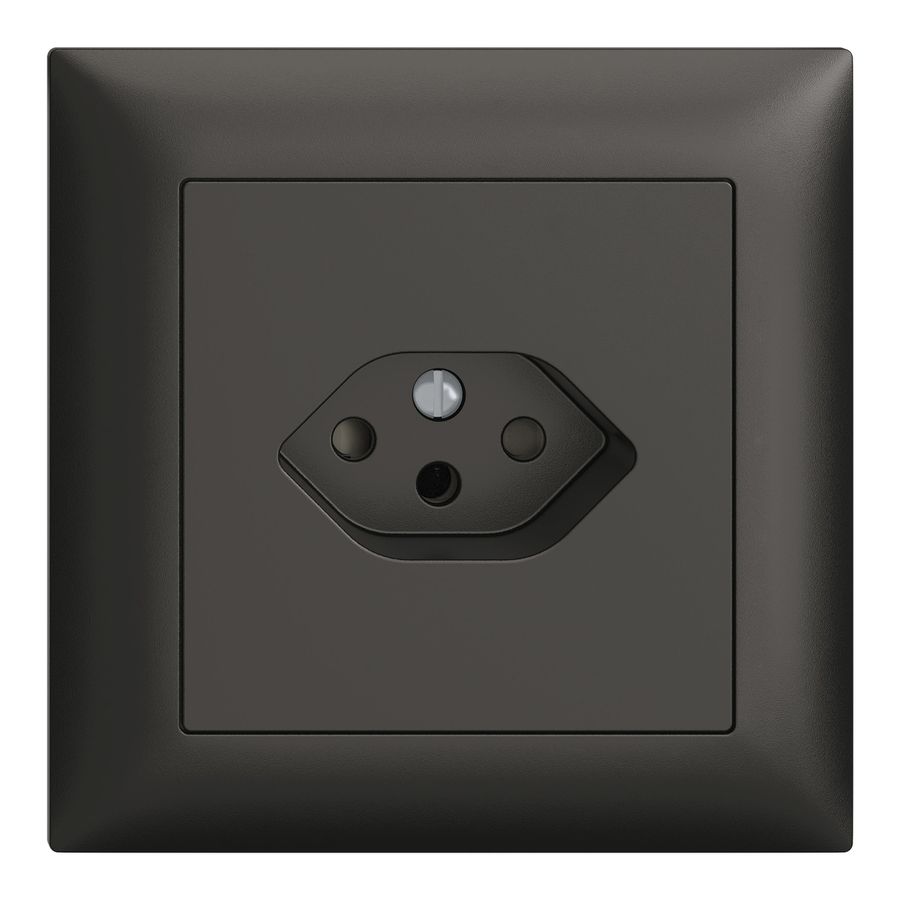 Steckdose 1x Typ 13 Gr.1x1 UP EdizioDue schwarz