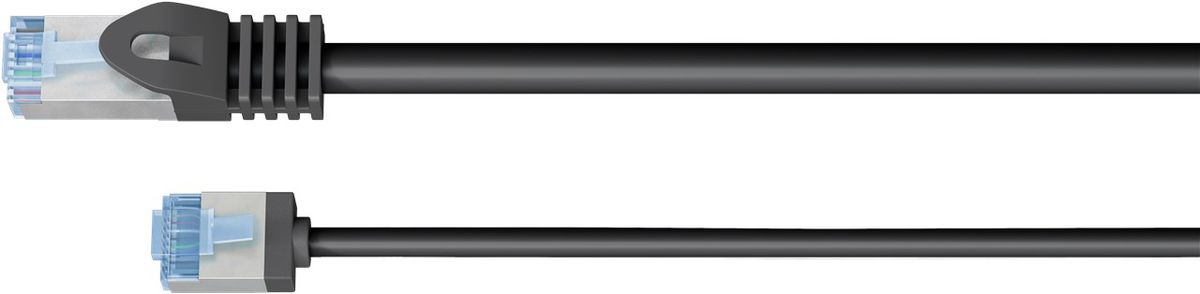 câble patch Ultra-flexible Cat. 6A U/FTP 5m noir