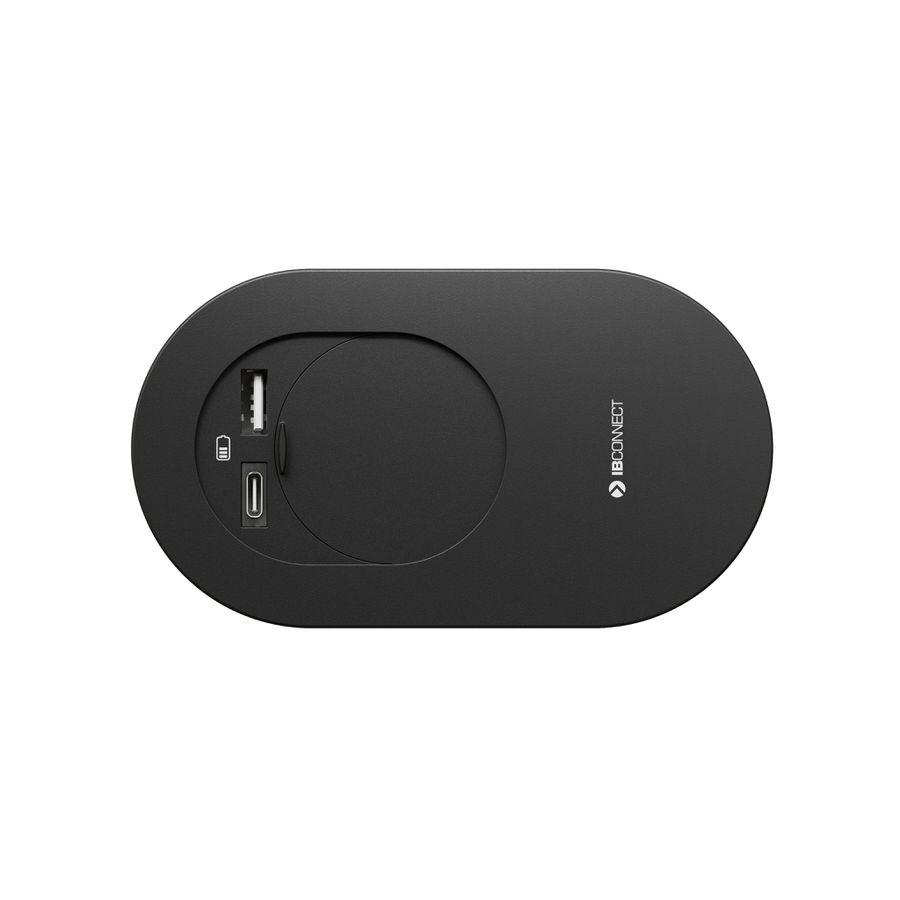 ORBIT bloc multiprise noir 1x type 13 1x USB-A/C
