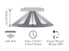 LED luce a soffitto SLIM 22 PIR 3000-4000K 10-15W