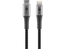 USB-C auf Lightning Kabel Textil extra robust 1m