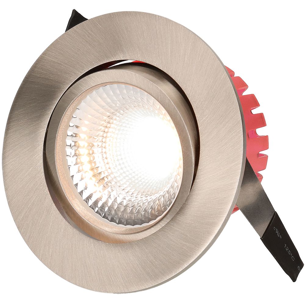 LED-Einbauspot SOLVO Nickel gebürstet 3000K 750lm 38°