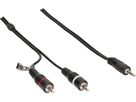 cavo audio adattatore Y HQ stereo spina jack/spina RCA 1.5m