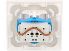 Doppel-Druckschalter Schema3+3 UP Kallysto weiss