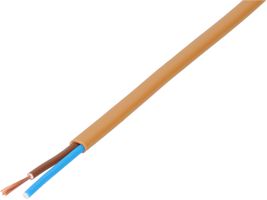 Cable H03VVH2-F2x0,75mm2 brown