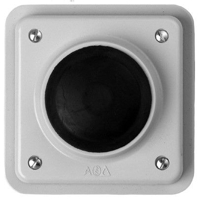 Drucktaster A/R UP Mica Nass IP54 weiss