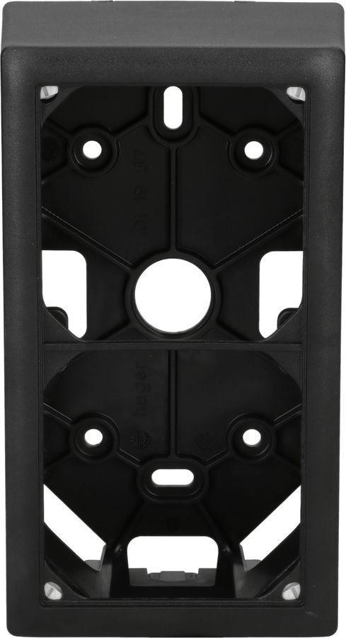 Gehäuse mit Montagerahmen Gr.2x1 AP Kallysto schwarz