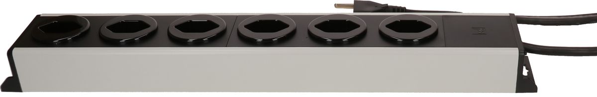 Steckdosenleiste Power Line 6x Typ 23 grau/schwarz 1.5m