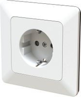 Steckdose 1x Schuko UP priamos weiss