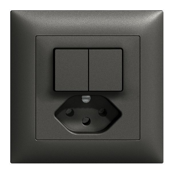 petite combinaison schéma 3+3 / type 13 ta.1x1 ENC EdizioDue noir