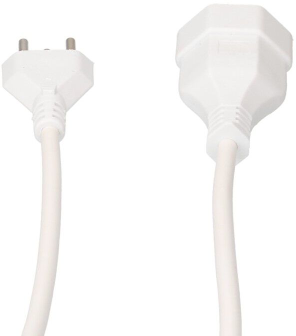 TD-Verlängerung H05VV-F3G1.0 5m weiss Typ 12 / Typ 13