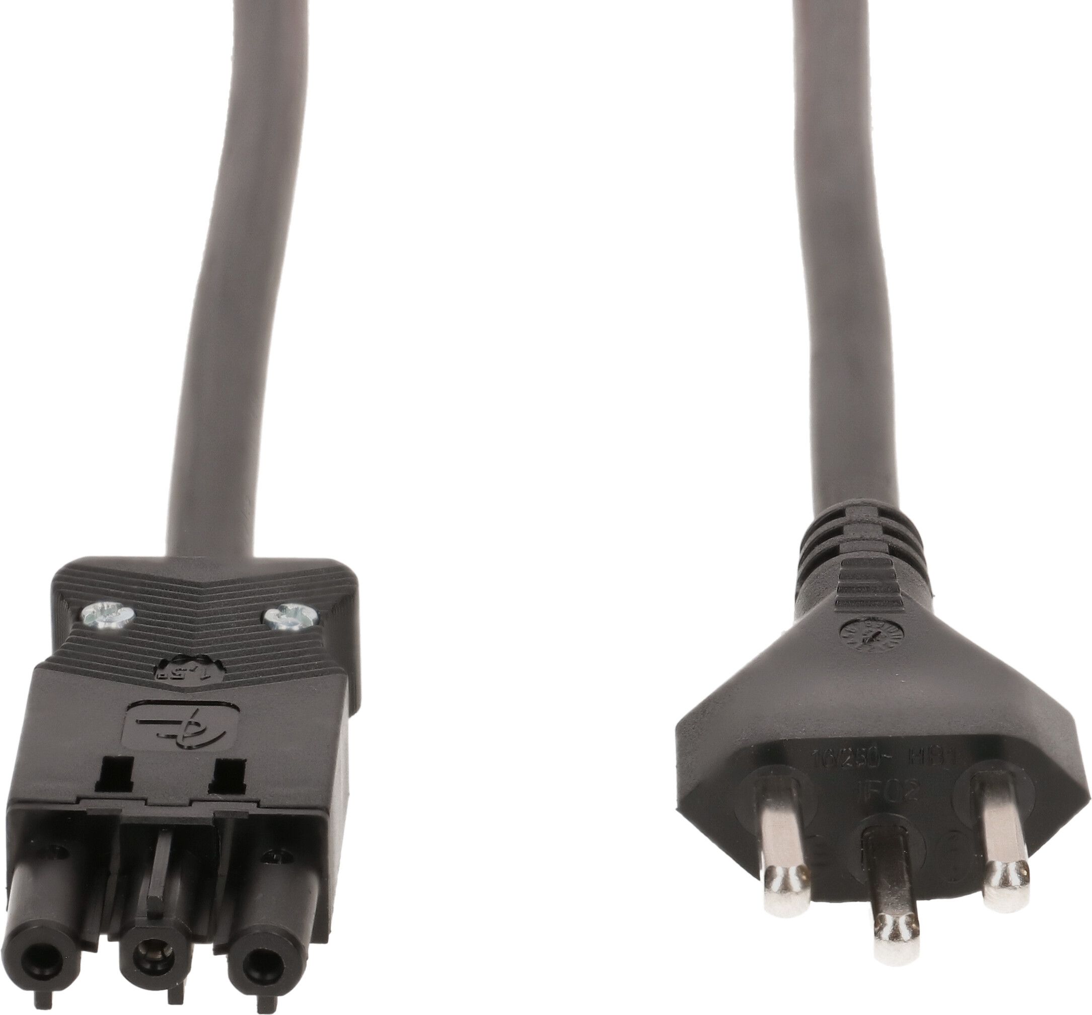 TD-Anschlusskabel H05VV-F3G1.5 1m schwarz Typ 23 / AC 166