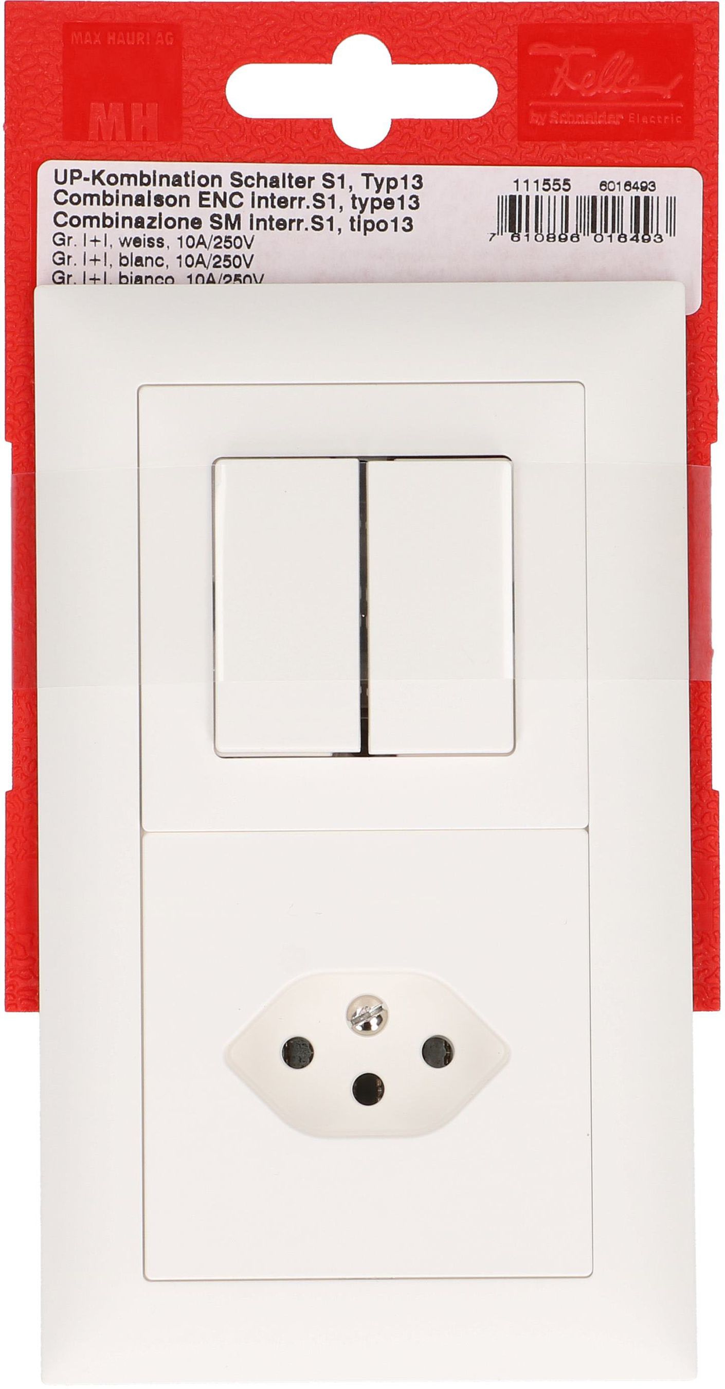 combinaison schéma 3+3 / type 13 ta.2x1 ENC EdizioDue blanc