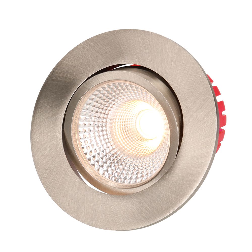 spot encastré à LED SOLV nickel brossé 3000K 710lm 38°