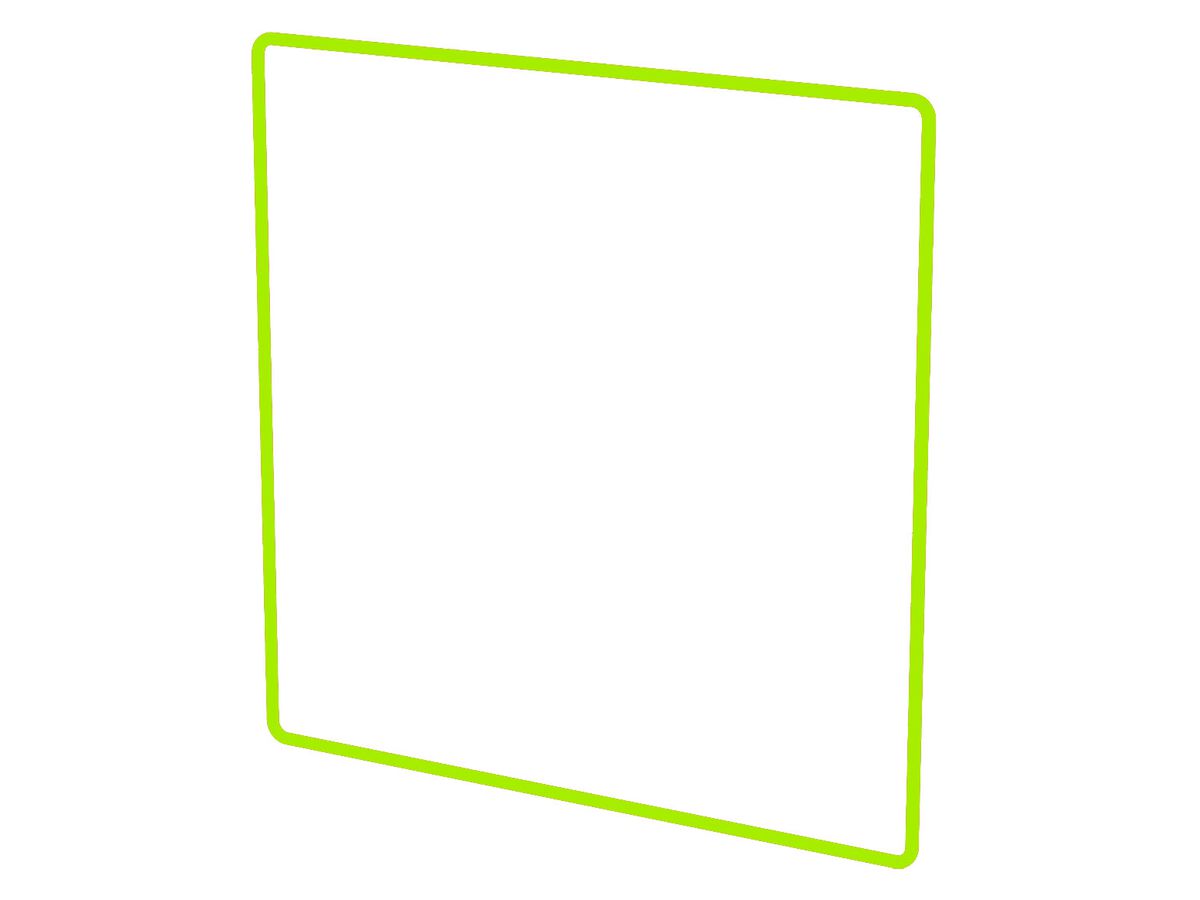 Designprofil Gr.2x2 priamos gelb/grün fluoreszierend
