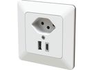 piccola combinazione tipo 13 / USB-A+C 18W INC priamos bianco