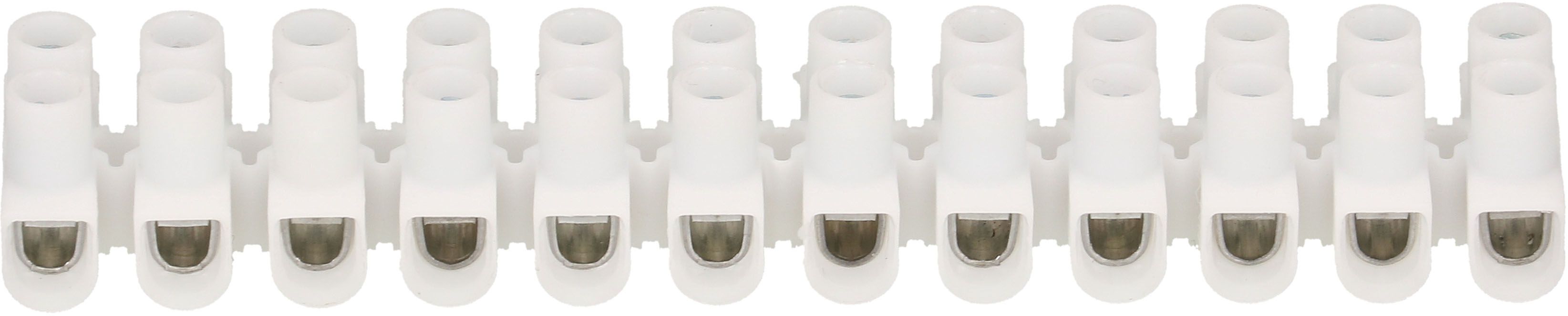barrete de bornes 1-4mm2 12 pôles blanc 2 pcs.