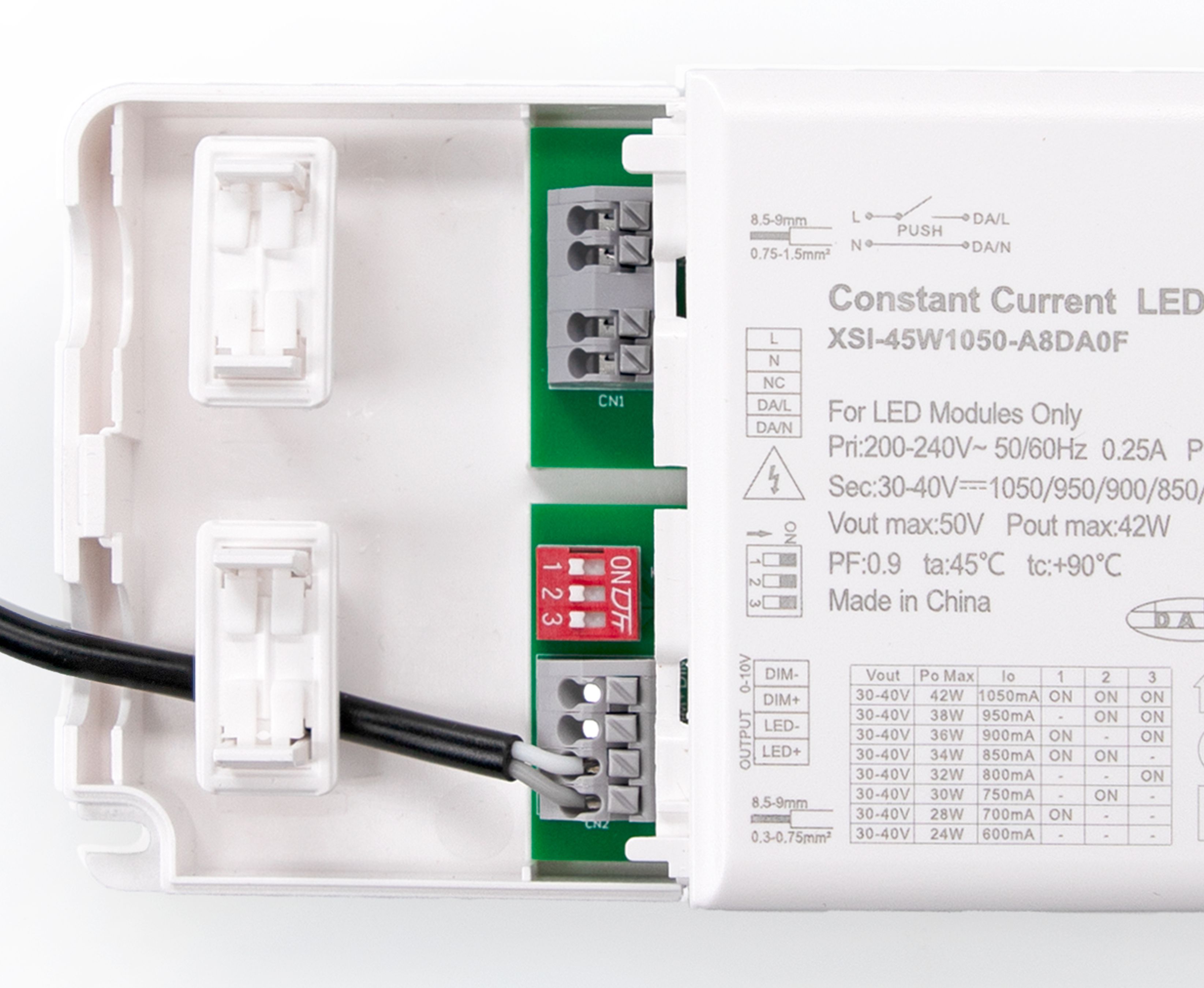 LED-Konstantstromtreiber DALI2 1-10V Push 24-42W einstellbar