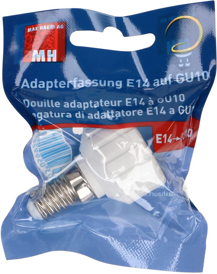 douille d'adaptateur de E14 à GU10 blanc