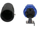 fiche type 23 3 pôles noir/bleu IP55