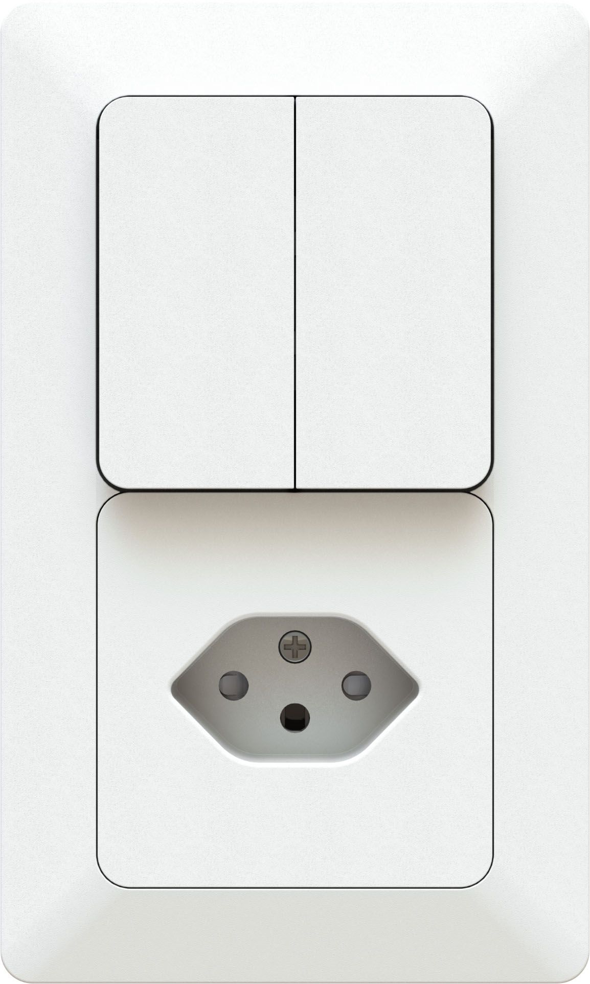 combinazione interruttore s3+3 / tipo 13 dim.2x1 AP priamos bi