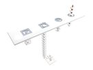 serpentine de câble Orbit 50 1.00m argent RAL9006