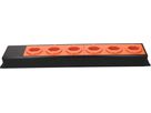 Steckdosenleiste Power Line 6x Typ 23 schwarz/orange