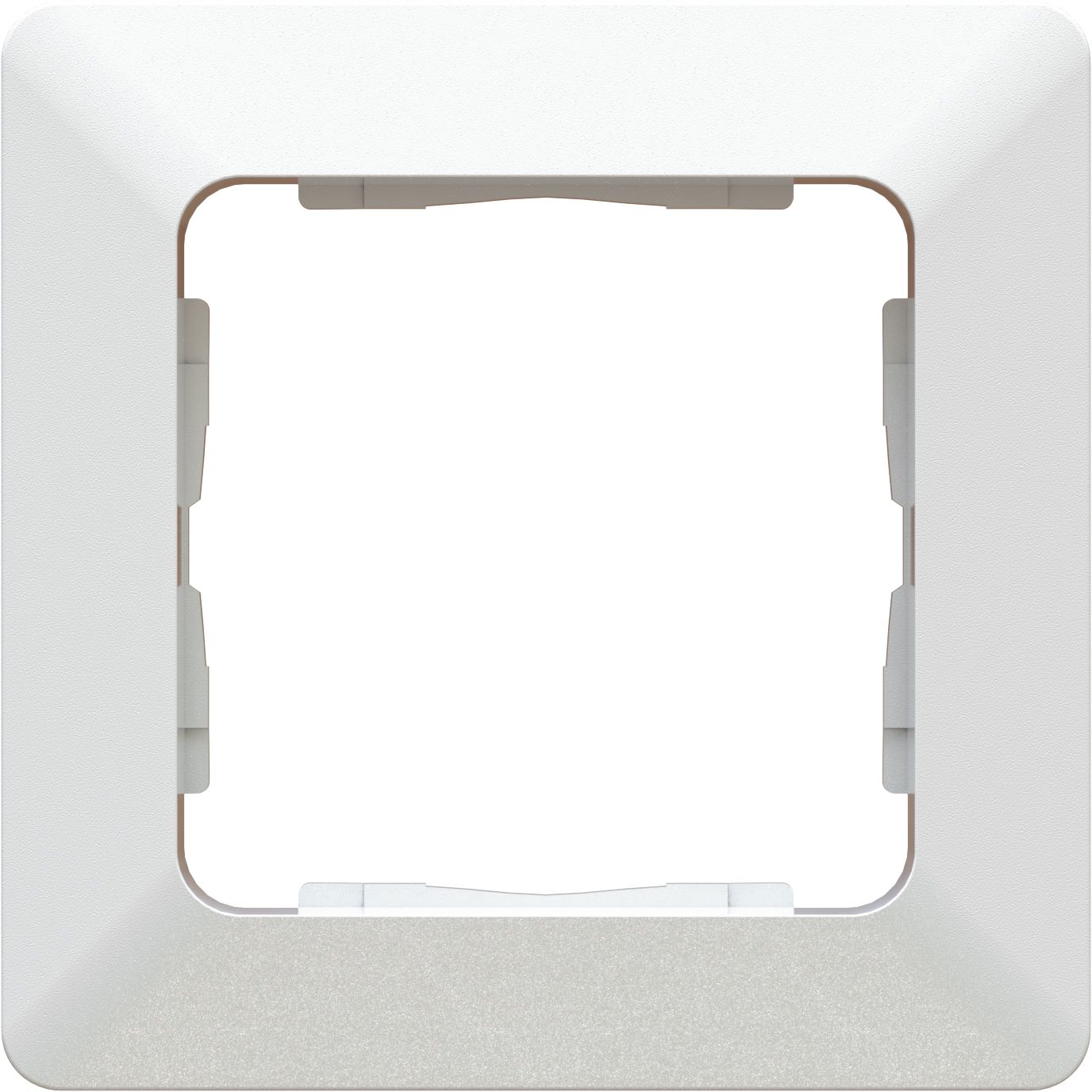 cadre de recouvrement ta.1x1 ENC +profil décoratif priamos blanc