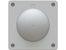 interrupteur à poussoir schéma 3 illuminé ENC exo IP55 gris clair