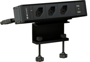 CUBO T Steckdoseneinheit schwarz 3x Typ 13 1x USB-A/C