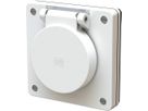 Flush-type wall socket 1x type 23 exo white IP55