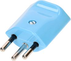Stecker Typ 12 3-polig blau