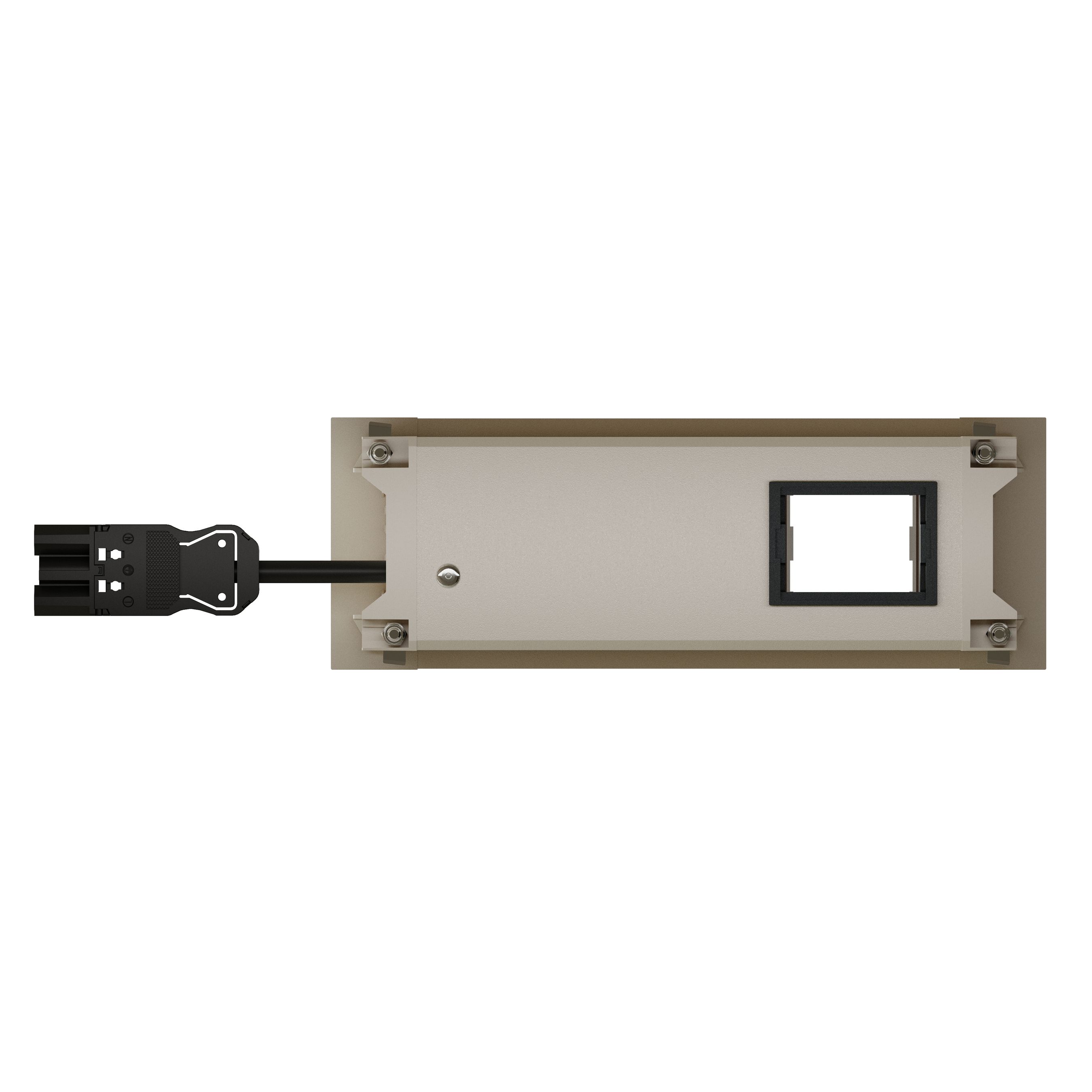 INTRO2.0 bloc multiprise blanc 1x type 13 1x USB-C 60W 1x vide