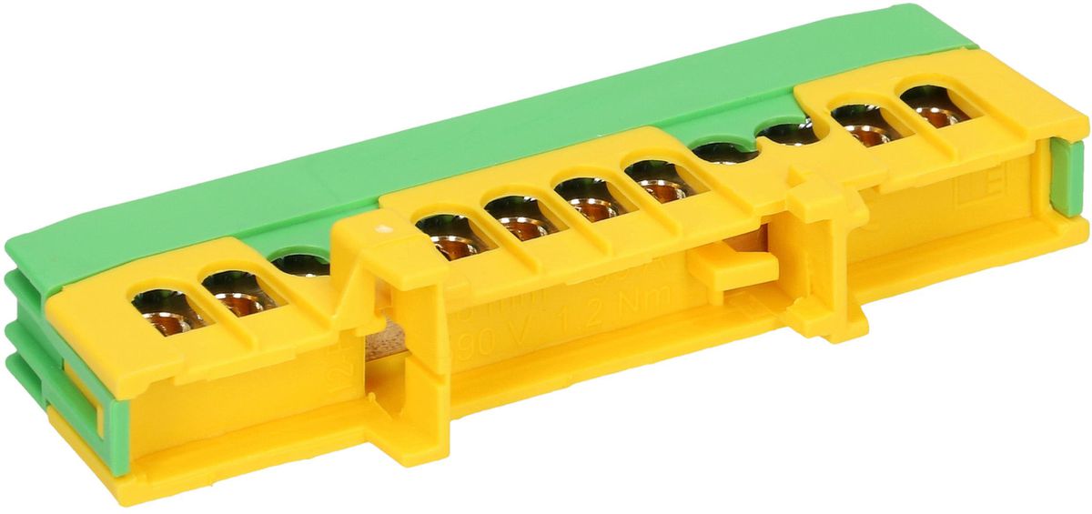 Schutzleiter-Klemme 12-polig gelb/grün