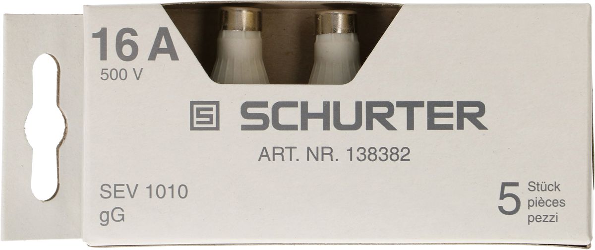 fusible 16A retardé 500V DT-II / 5 pièces