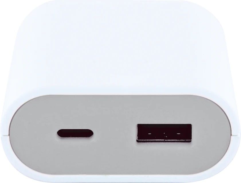 USB-adaptateur de charge rallonge 2.5m USB-A/C blanc