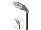 USB-C auf Lightning Kabel, Textil, extra robust, 1m