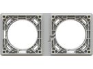 Flush frame with foam rubber seal size 2x1 exo light grey