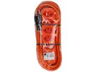 Steckdosenleiste Swiss Line 5x Typ 13 orange Magnet