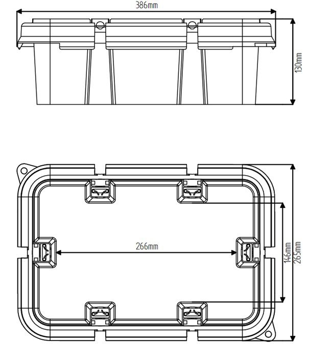 SAFETY BOX L verde IP55